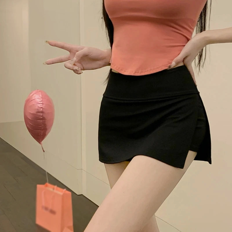 Summer Women's Bodycon Skirt Korean Solid Colour Sexy Fit