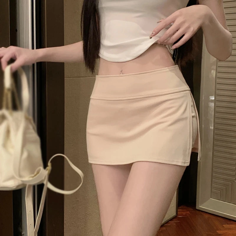 Summer Women's Bodycon Skirt Korean Solid Colour Sexy Fit