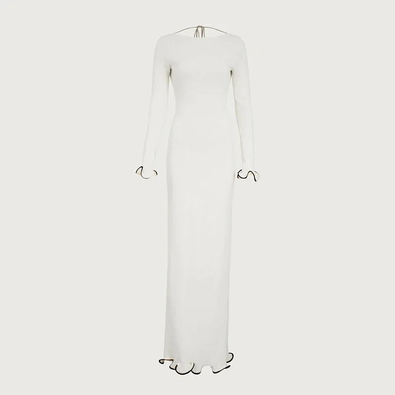 TARUXY Autumn New Knitted Mini Dress For Women Elegant Slim Fit