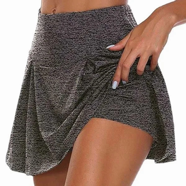 Tennis Skirt with Shorts Women Summer Mini Skirt Flowy Skort