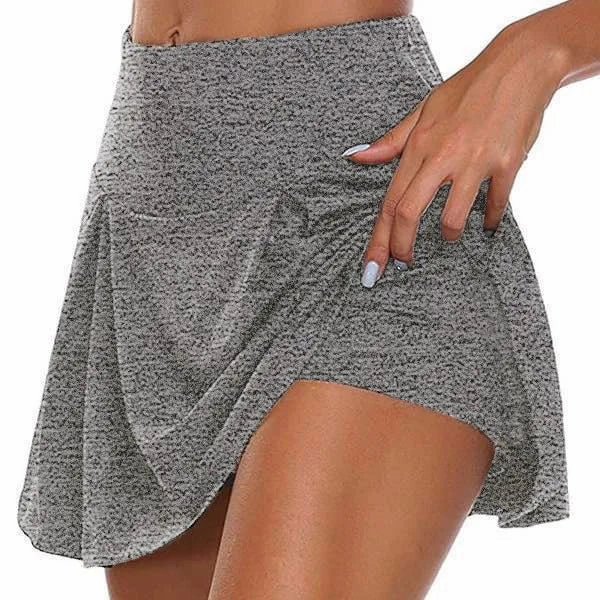Tennis Skirt with Shorts Women Summer Mini Skirt Flowy Skort