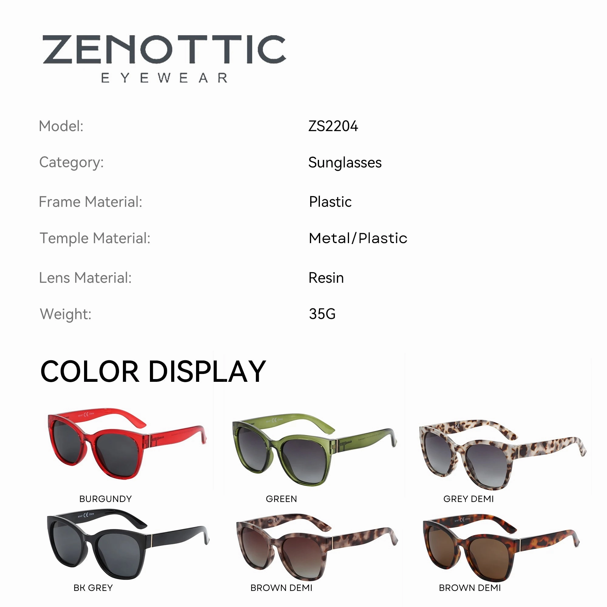 Thick Butterfly Frame Polarized Sunglasses for Women UV400 Protection
