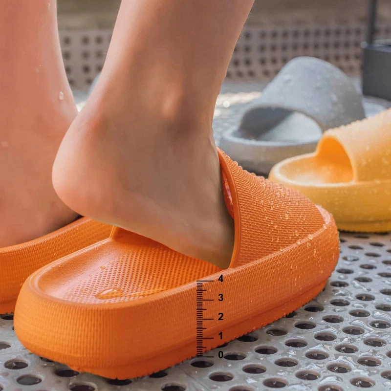 Thick Platform Bathroom Home Slippers Women Fashion Soft Sole EVA Indoor Slides Woman Sandals Summer Non-slip Flip Flops