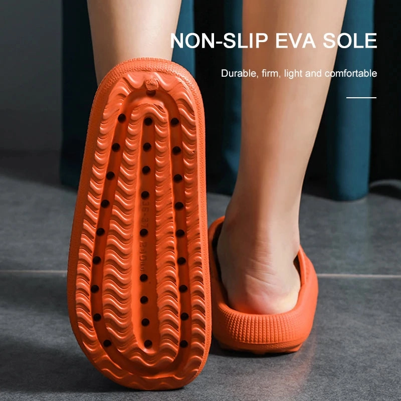 Thick Platform Bathroom Home Slippers Women Fashion Soft Sole EVA Indoor Slides Woman Sandals Summer Non-slip Flip Flops