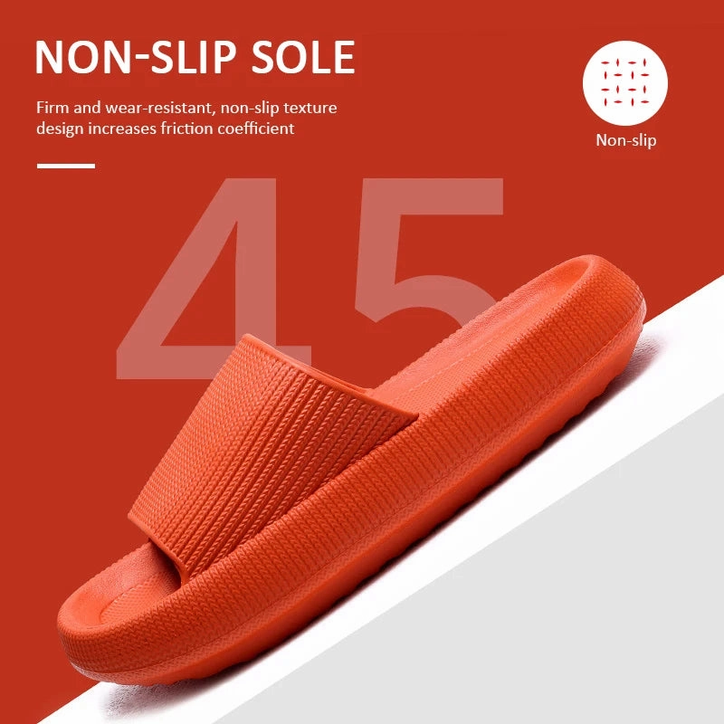 Thick Platform Bathroom Home Slippers Women Fashion Soft Sole EVA Indoor Slides Woman Sandals Summer Non-slip Flip Flops