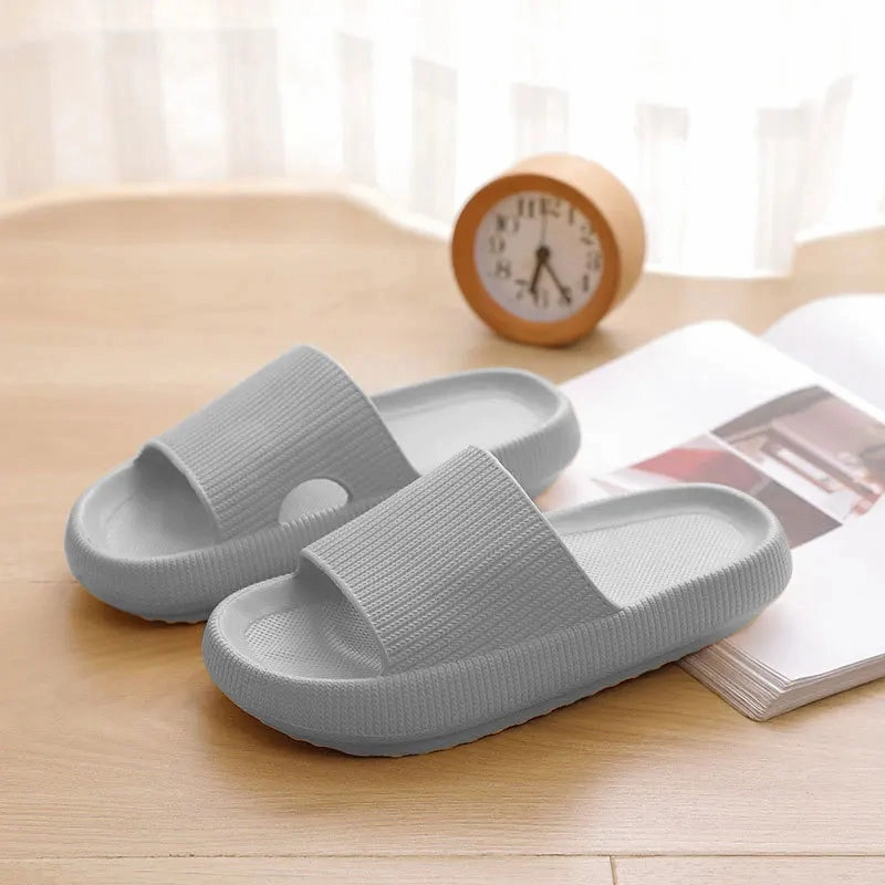 Thick Platform Bathroom Home Slippers Women Fashion Soft Sole EVA Indoor Slides Woman Sandals Summer Non-slip Flip Flops