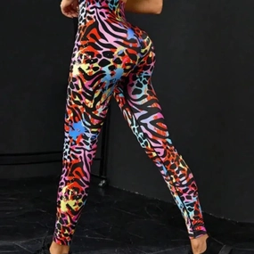 Tie Dye Seamless Leggings Women High Waist Tights for Yoga