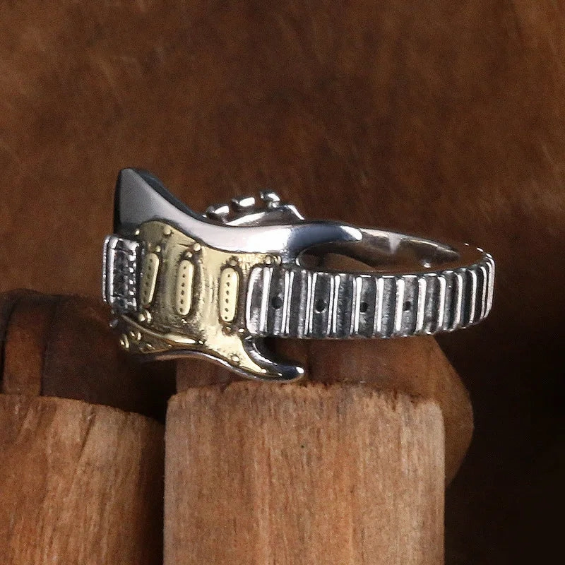 Tool Wrench Open Ring Silver Plated Adjustable Ring Men