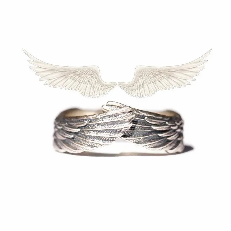 Tool Wrench Open Ring Silver Plated Adjustable Ring Men