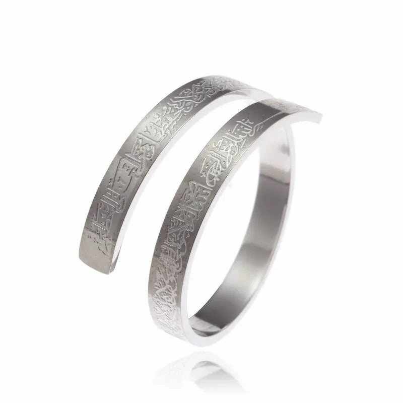 Tool Wrench Open Ring Silver Plated Adjustable Ring Men