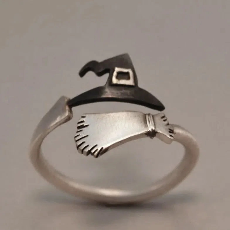Tool Wrench Open Ring Silver Plated Adjustable Ring Men