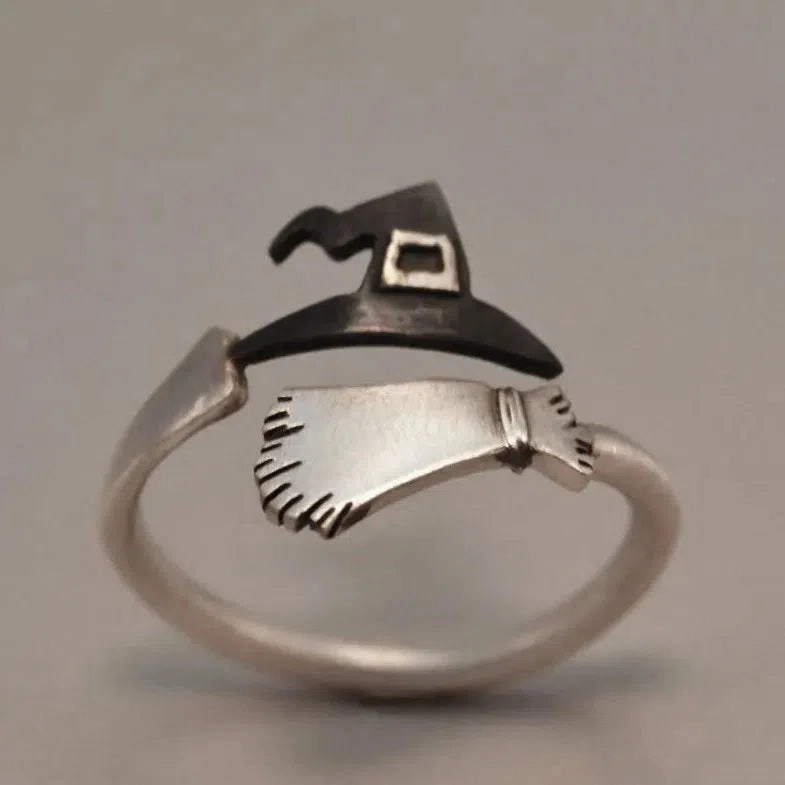 Tool Wrench Open Ring Silver Plated Adjustable Ring Men