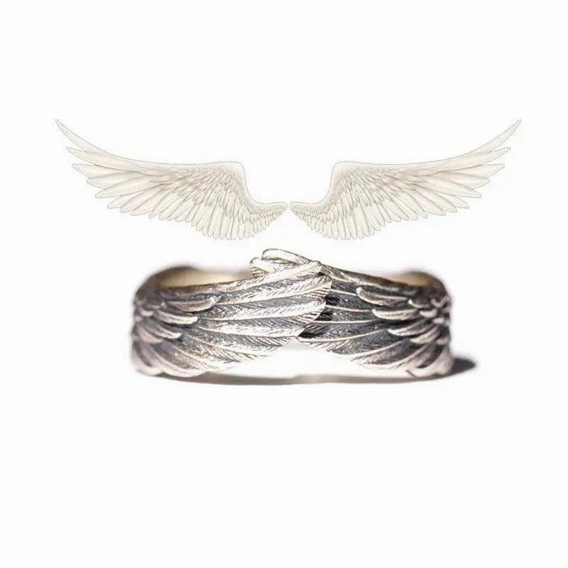 Tool Wrench Open Ring Silver Plated Adjustable Ring Men