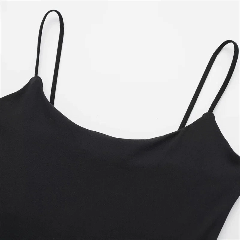 TRAF White Black Body Woman Sleeveless Bodycon Bodysuit for Summer Parties and Nights Out