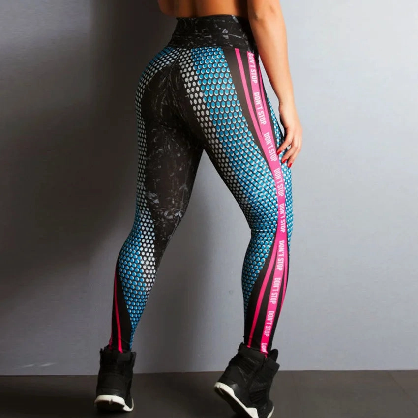 Trendy Digital Print Women's Yoga Leggings - Quick Dry, Booty Lifting, Slim Fit for Gym & Jogging
