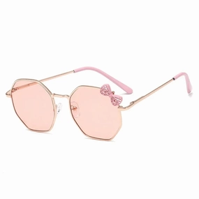 Trendy Fashion Boys and Girls Bow Metal Sunglasses UV400 Eyewear