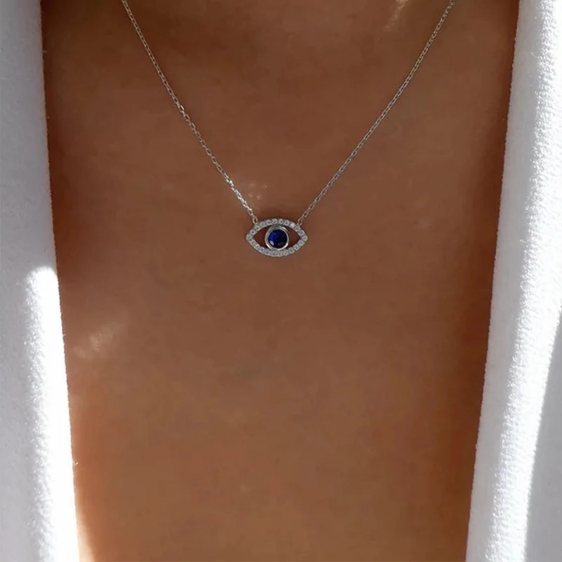 Turkish Lucky Double Layer Evil Eyes Pendant Necklace
