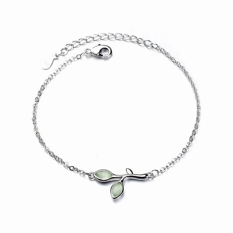 VENTFILLE 925 Sterling Silver Double Love Heart Bracelet Elegant Adjustable Fashion Jewelry