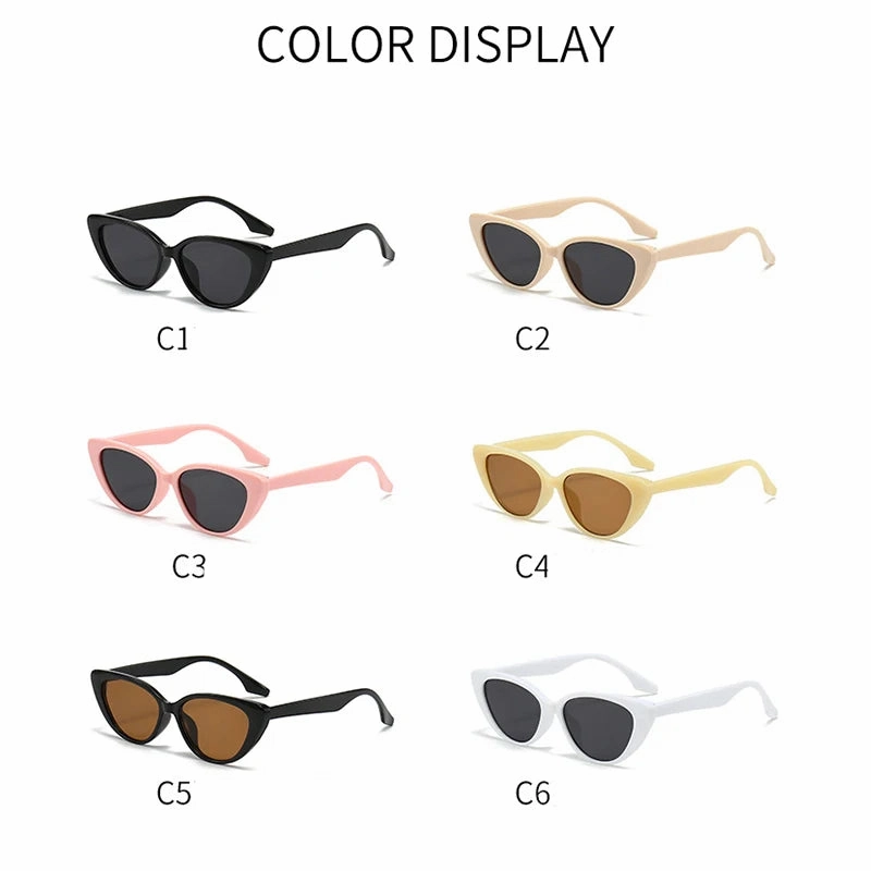 Vintage Cat Eye Women Sunglasses Small Frame UV400 Eyewear