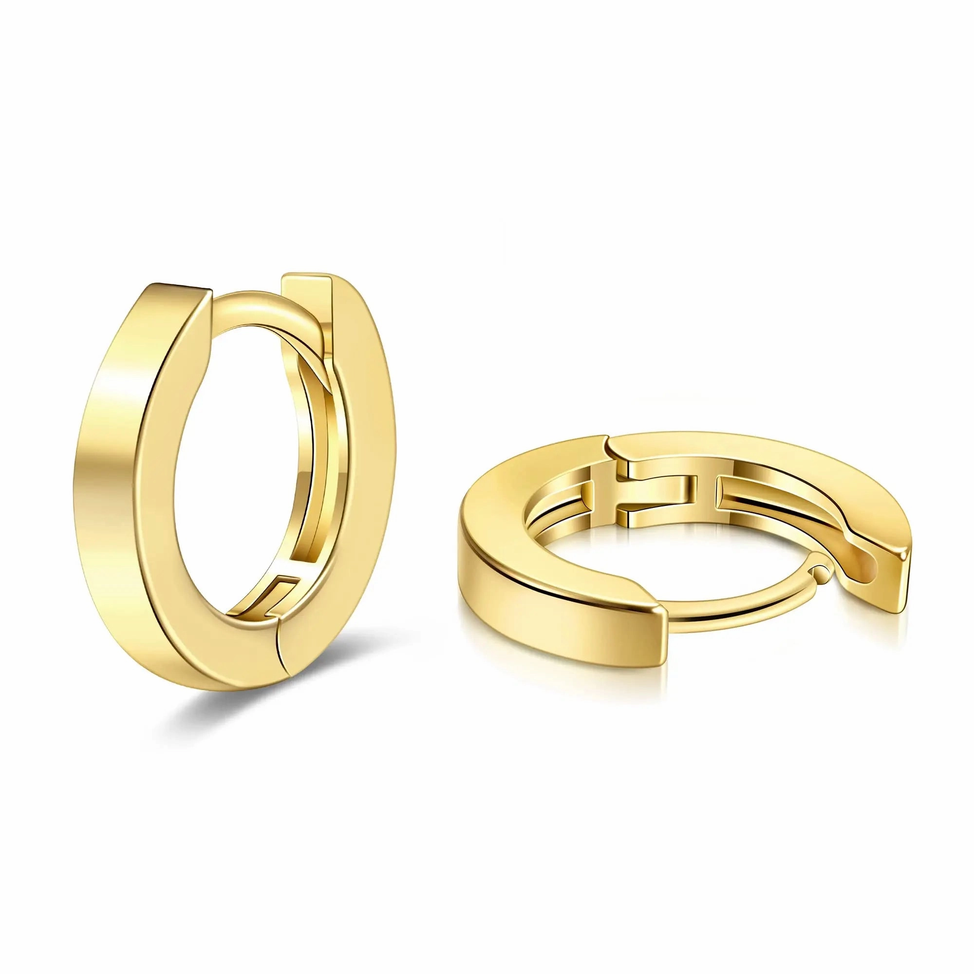 Vonmoos Hoop Earrings for Women 14K Gold Plated Jewelry