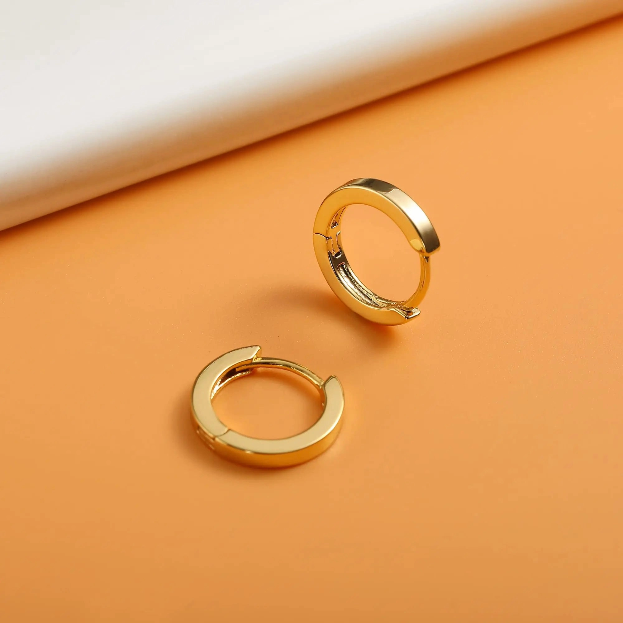 Vonmoos Hoop Earrings for Women 14K Gold Plated Jewelry