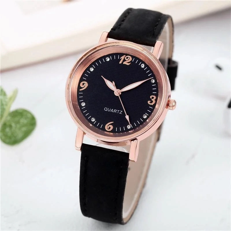 Watches for Women Leather Band Luxury Quartz Bracelet Watch