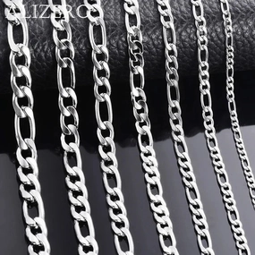 Wholesale 925 Sterling Silver Necklace 2-12mm Width Chain for Men and Women Engagement Jewelry