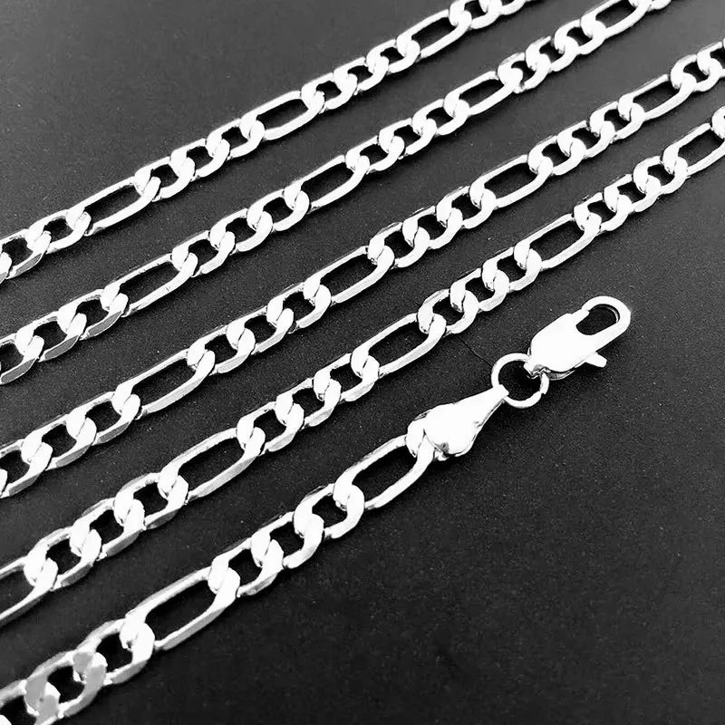Wholesale 925 Sterling Silver Necklace 2-12mm Width Chain for Men and Women Engagement Jewelry