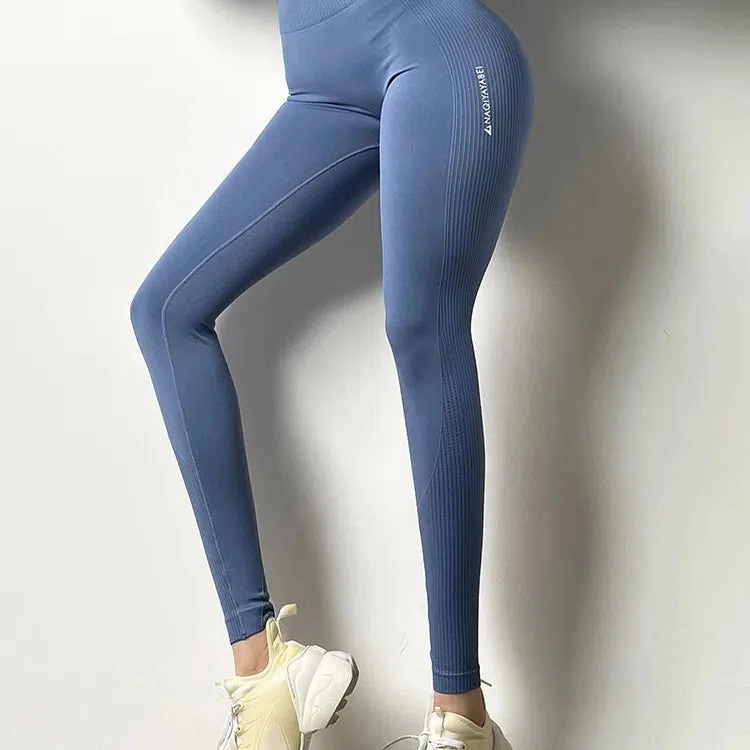 Wmuncc Booty Scrunch Legging Women High Waist Fitness Seamless Gym Tights Sexy Bumbum Hip Lifting Pant Nylon   Spandex Gymwear