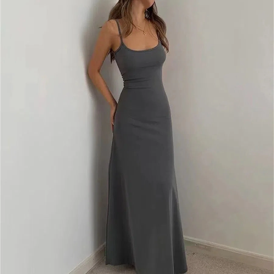 Woman Spring Summer Style Bodycon Dress Sexy Sleeveless Split Sheath