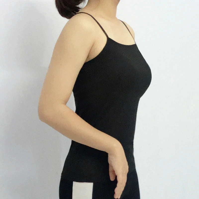 Women Camisoles Summer Sexy Strap Cotton Sleeveless Thin Vest Tops for Casual Wear