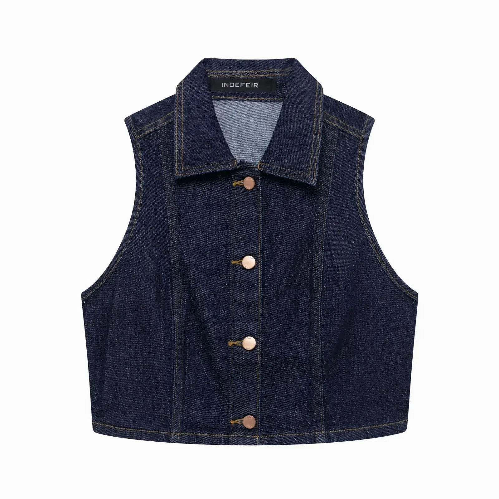 Women Denim Pants Set with Lapel Single Breasted Denim Vest and Wide Leg High Waist Trousers for Fashionable Y2K Street Style and Going Out