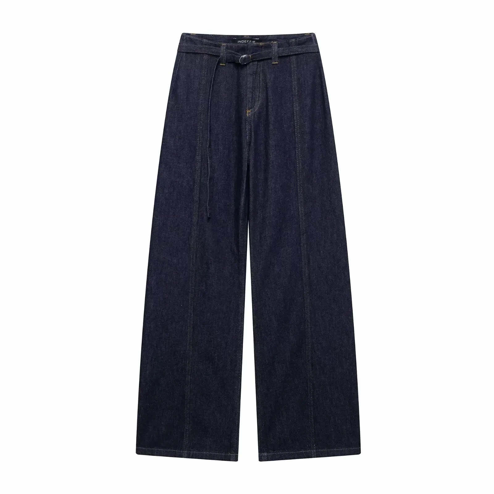 Women Denim Pants Set with Lapel Single Breasted Denim Vest and Wide Leg High Waist Trousers for Fashionable Y2K Street Style and Going Out