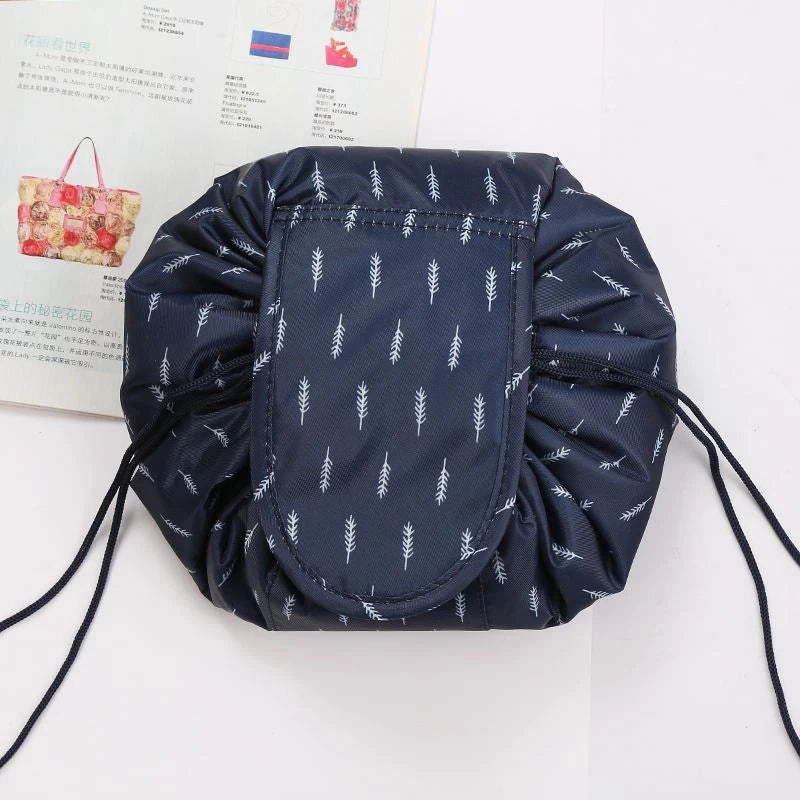 Women Drawstring Cosmetic Bag Travel Makeup Organizer Pouch