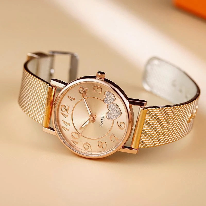 Women Fashion Simple Women Watch Strap Pin Buckle Stylish Quartz Wrist Watch