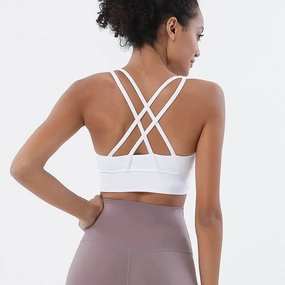 Women Fitness Yoga Bras Race Back Sports Bras Nylon Top Sexy Breathable Underwear for Gym Workout