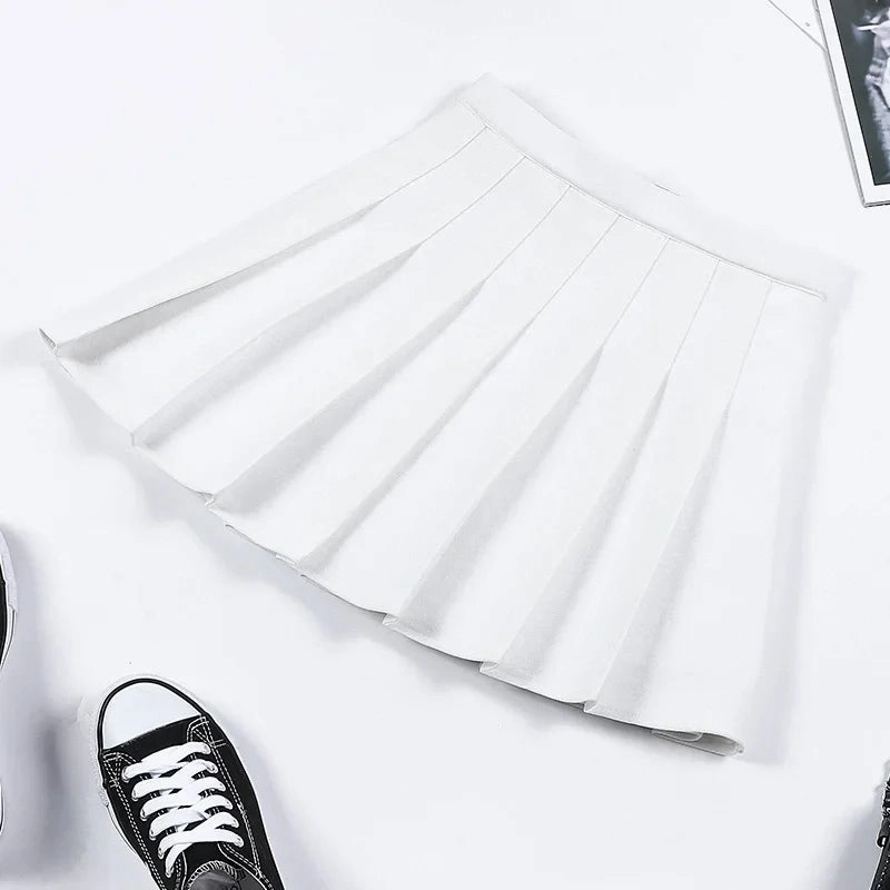 Women Harajuku Sweet Fresh Feeling High Waist Pleated Skirt