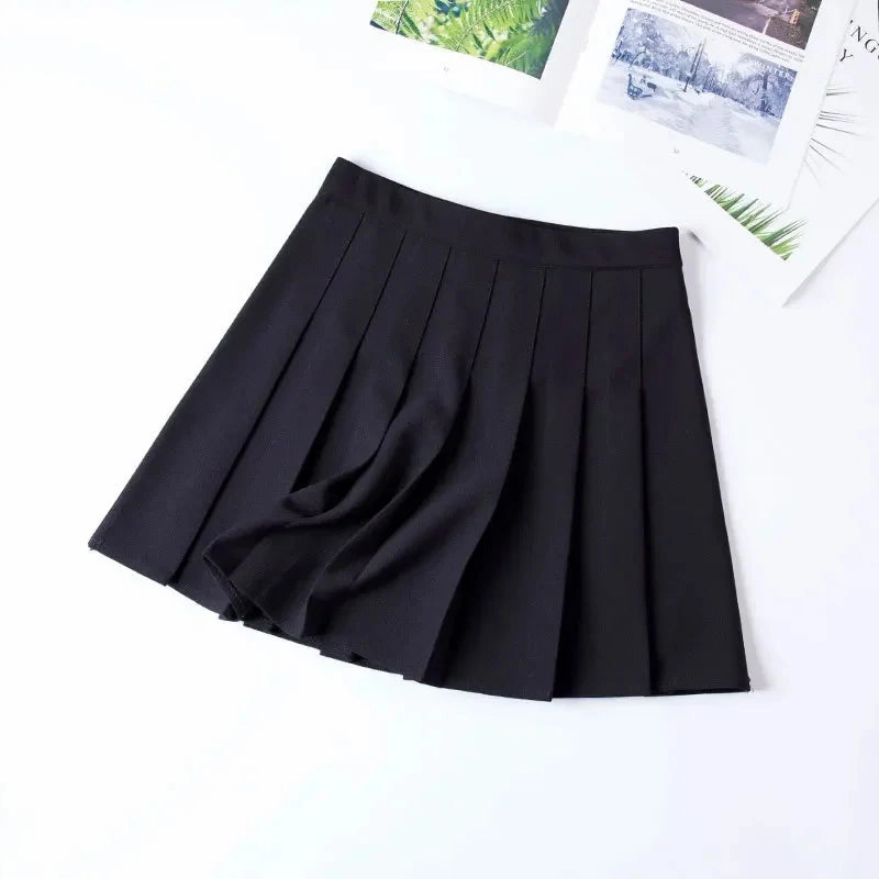 Women Harajuku Sweet Fresh Feeling High Waist Pleated Skirt