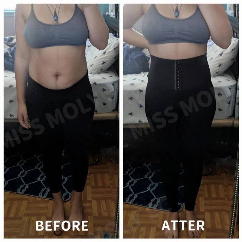 Women High Waist Fitness Leggings Tummy Control Slimming Gym Legging Butt Booty Push Up Corset Body Shaper Pants