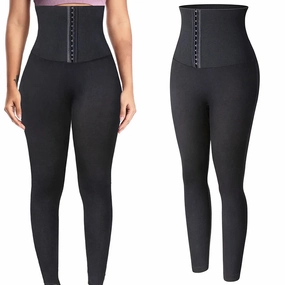 Women High Waist Fitness Leggings Tummy Control Slimming Gym Legging Butt Booty Push Up Corset Body Shaper Pants