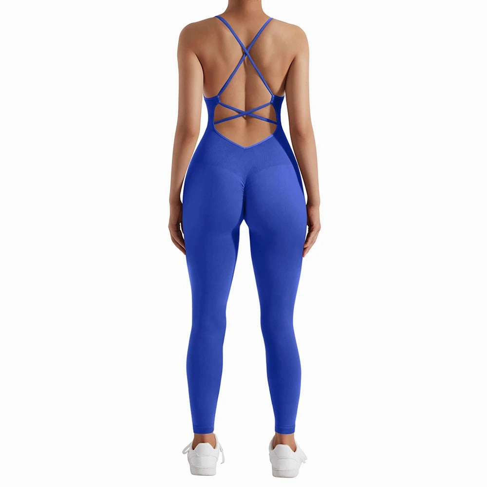 Women Jumpsuit Rompers Spring Summer Sleeveless Backless Bodycon