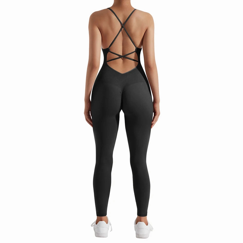 Women Jumpsuit Rompers Spring Summer Sleeveless Backless Bodycon
