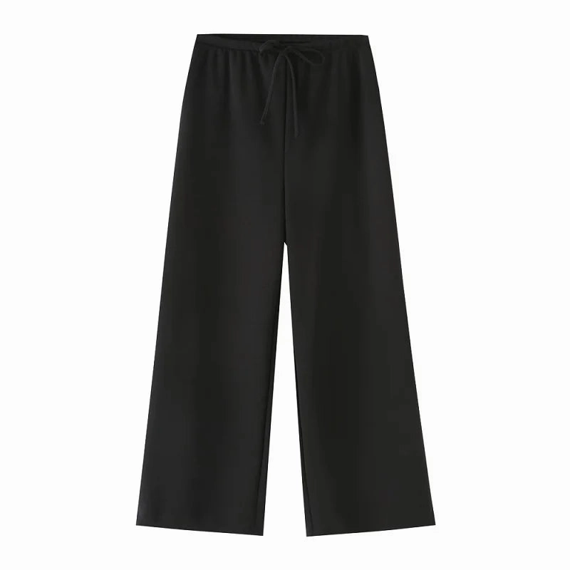 Women's 2 Piece Pants Set Elegant Corset Tops and Baggy Trousers Spring Summer Casual Y2K Fashion Outfit