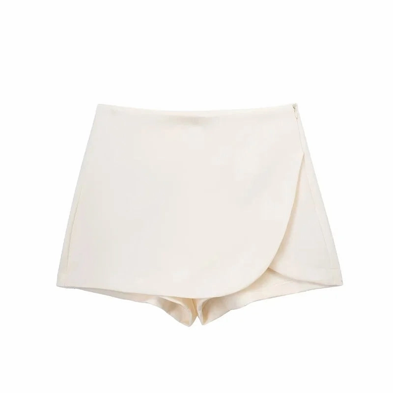 Women??s Black Mini Skirt Shorts Asymmetric High Waist Summer Casual Skort for Going Out and Party