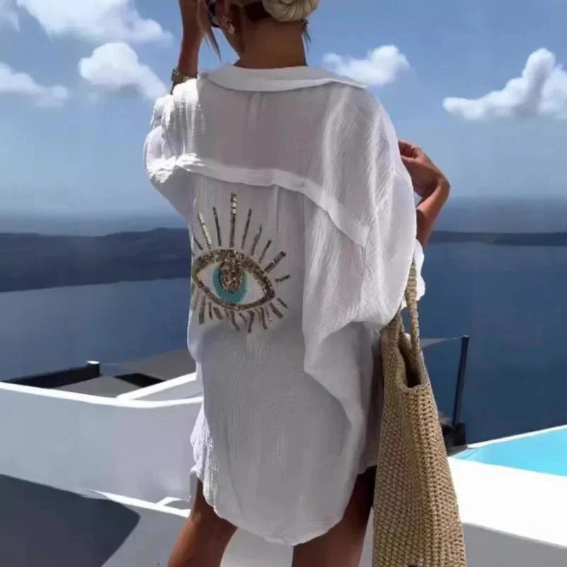 Women's Casual Long Sleeve Cotton Linen Shirt Blouse Spring Summer Fashion Top for Going Out and Daily Wear