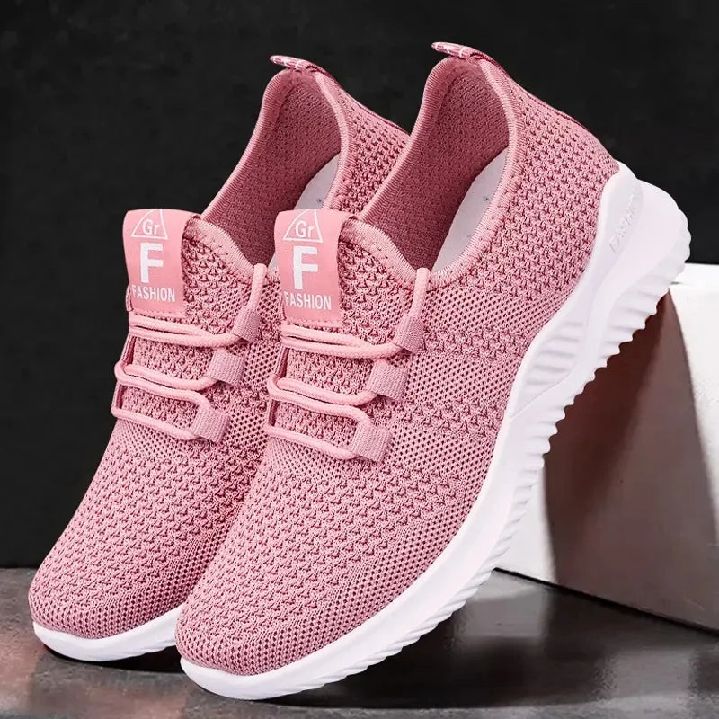 Women's Casual Sneakers Summer Comfortable Breathable Platform Shoes Fashion Women Versatile Lace-up Shoe ??????? ???