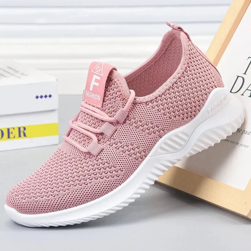 Women's Casual Sneakers Summer Comfortable Breathable Platform Shoes Fashion Women Versatile Lace-up Shoe ??????? ???