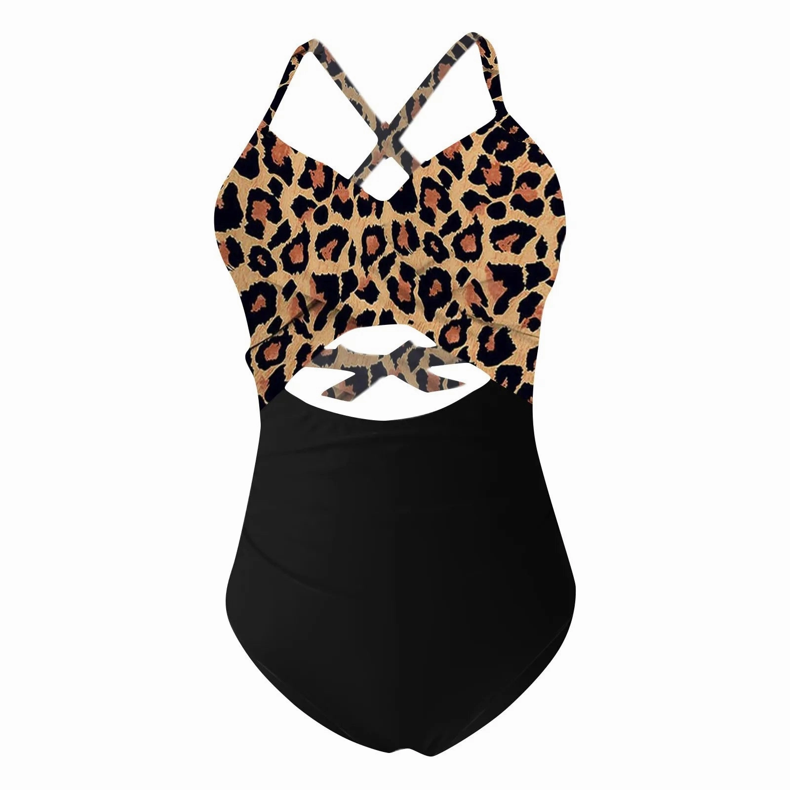 Women's Colorful Sexy Hollow Cross Bikini Beach Swimsuit