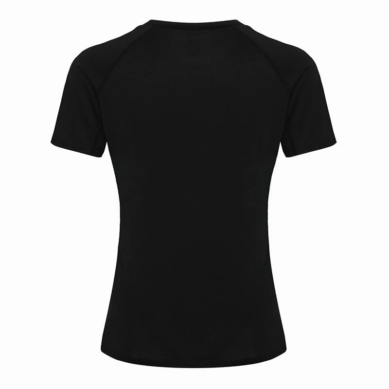 Women's Compression Shirt Short Sleeve Athletic Yoga T-Shirt Quick Dry Stretchy Gym Baselayer for Summer Workout and Running