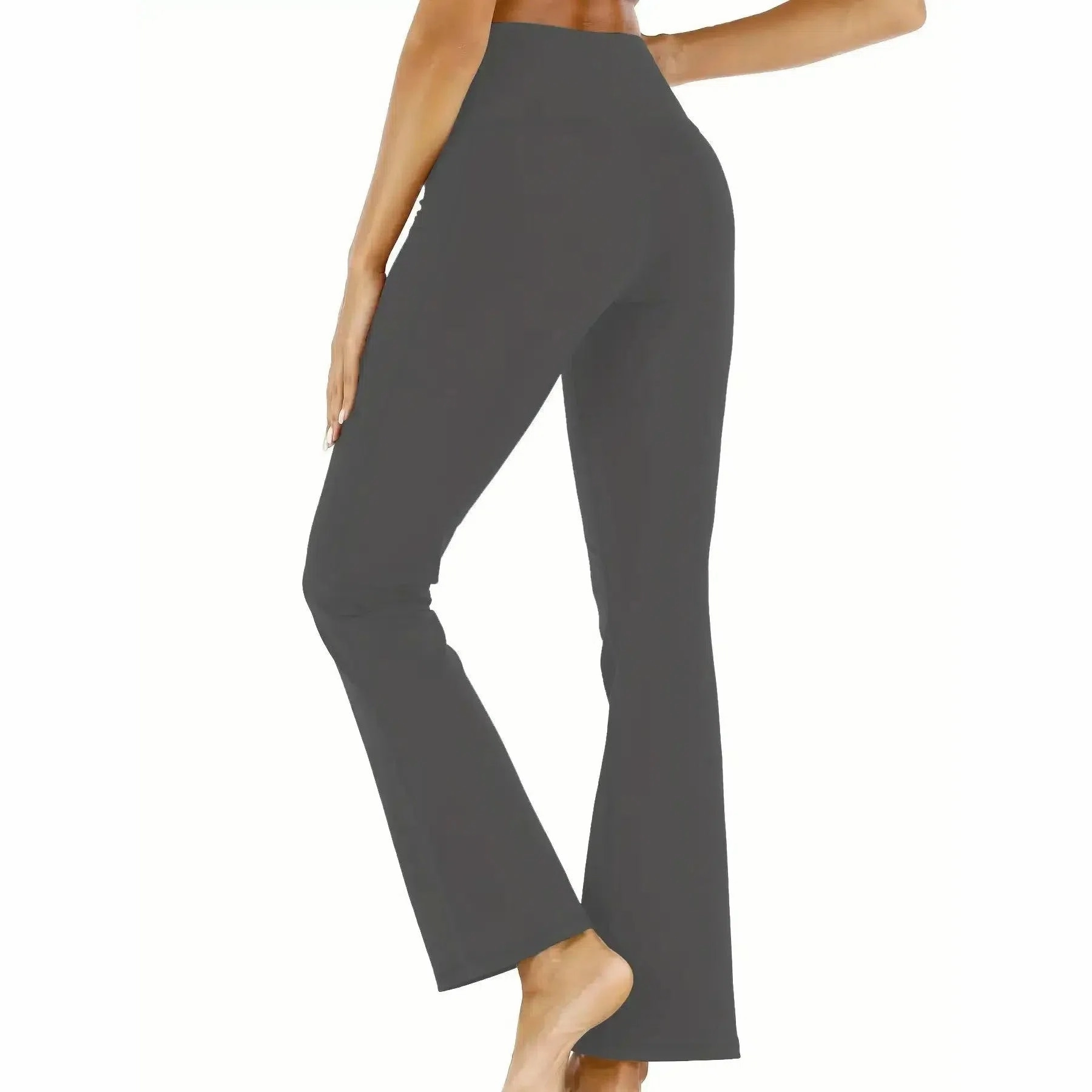 Women's Flared Pants with Pockets for Fitness and Style